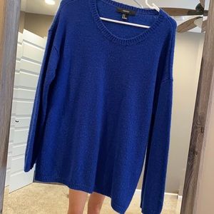 Blue sweater thick material forever 21